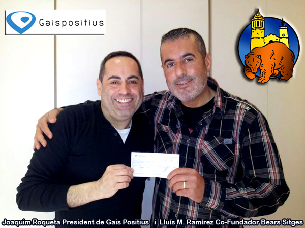 2012 Donacion de Associacio Bears Sitges a Gais Positius